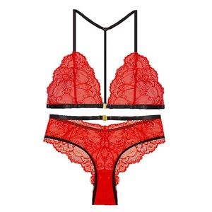 Red lingerie set